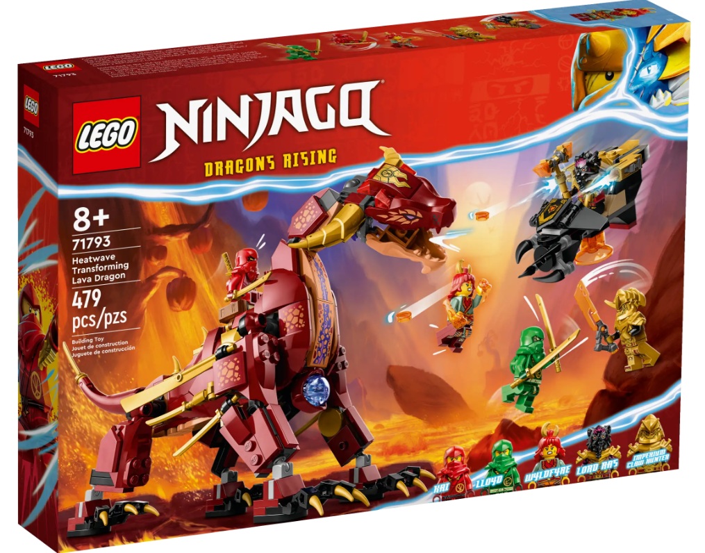 LEGO NINJAGO 71793 Lávový drak, který se promění ve vlnu ohně