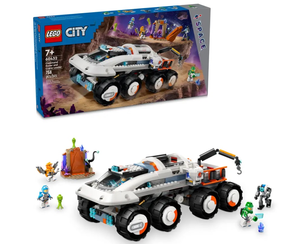 LEGO® City 60432 Velitelské vesmírné vozidlo a jeřábový nakladač