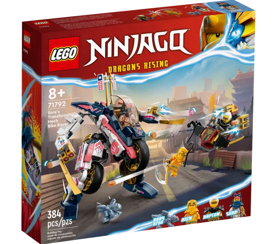 LEGO NINJAGO 71792 Sořin mech se mění v závodní kolo