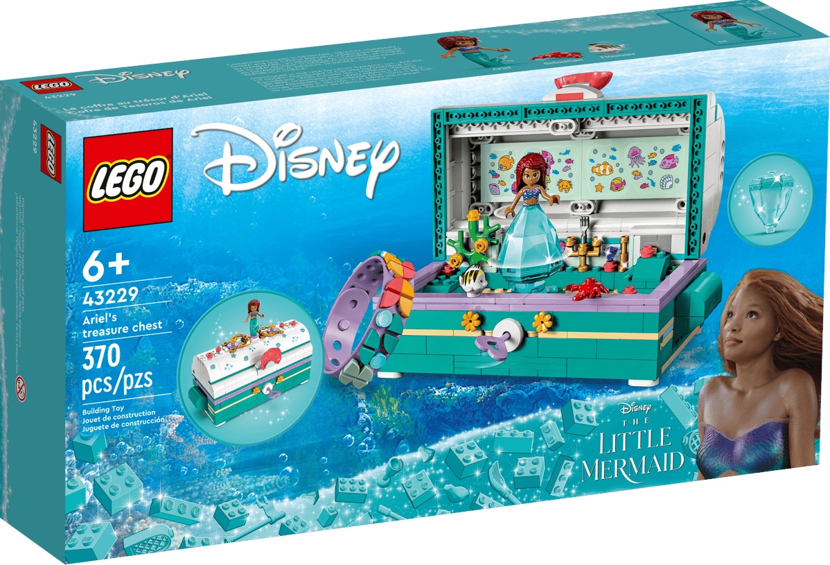 LEGO® DISNEY™ 43229 Arielina truhla s pokladem