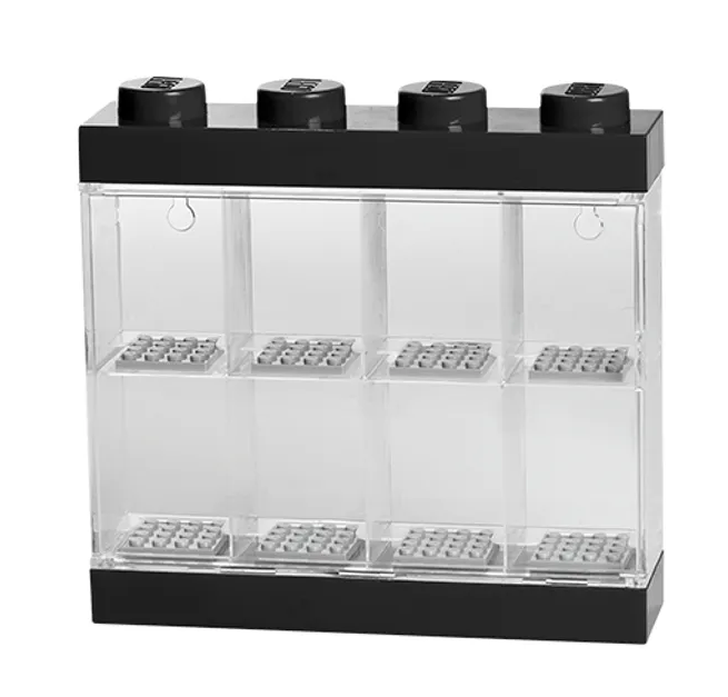 LEGO® Vitrína pro 8 minifigurek černá