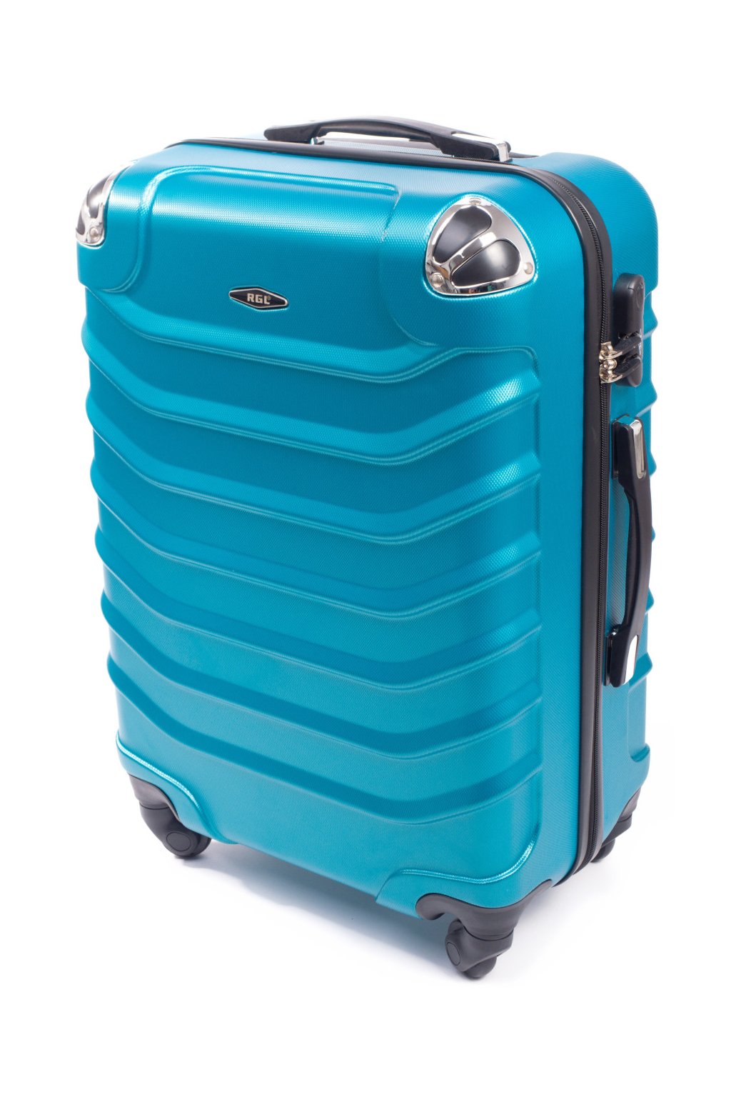 Cestovní kufr RGL 730 modrý metalický - XXL
