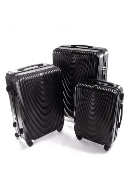 Cestovní kufr RGL 663 černý - Set 3v1