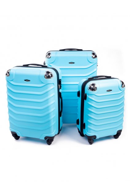 Cestovní kufr RGL 730 světle modrý - Set 3v1