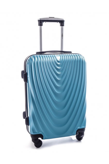 Cestovní kufr RGL 663 modrý metalický - L