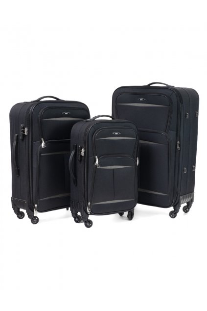 Cestovní kufr RGL 805 černý/šedý - Set 3v1
