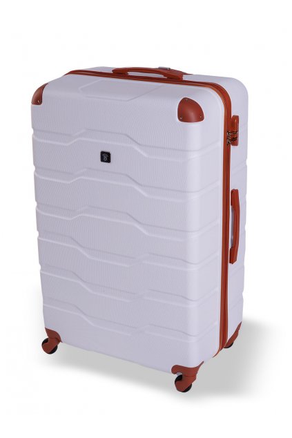 Cestovní kufr BERTOO Firenze - bílý 3XL