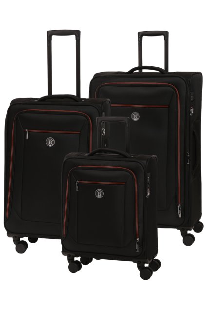 Cestovní kufr BERTOO Modena - černý set 3v1