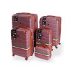 Cestovní kufr BERTOO Firenze - růžový set 5v1