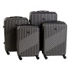 Cestovní kufr BERTOO Milano - tmavě šedý set 4v1