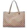 Cestovní kabelka BERTOO Valentina beige logo