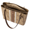 Kabelka GUESS SS967225 Latte logo/brown