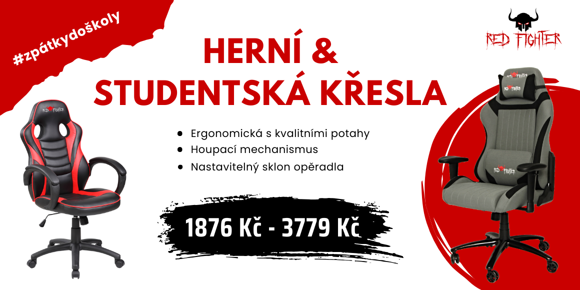 Křesla Red Fighter