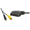 Audio/Video kabel SCART samec - CINCH samec + Jack (3.5mm) samec  1.5m  černý  14818