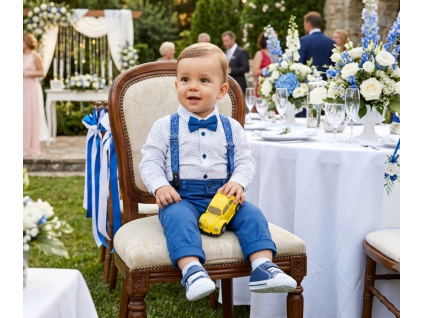 Elegantný set pre chlapčeka, modrá