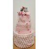 Plienková torta PAMPERS, ružová