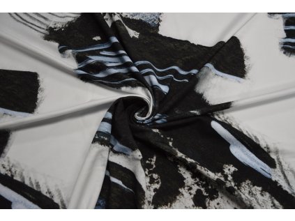 Teplákovina elastická - zimní obloha