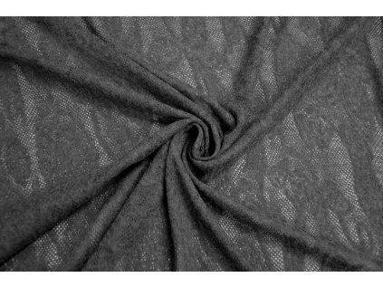 Svetrovina úplet - grafitová krajka