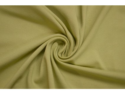 Viskozový úplet elastický - hráškově zelená