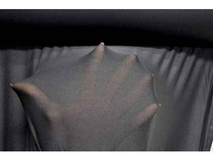 Plavková podšívka elastická hladká - černá