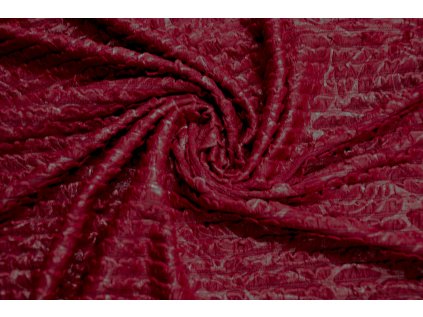 Volánková šatovka - burgundy