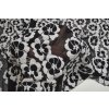 Krajka černobílá elastická - květy