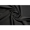 Černý elastický úplet hladký - i jako náplet