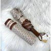 deštník Michael Kors travel vanilla monogram