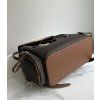 dámský batoh Michael Kors Jet set item medium hnědý monogram chain backpack brown