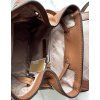 dámský batoh Michael Kors Jet set item medium hnědý monogram chain backpack brown