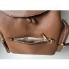 dámský batoh Michael Kors Jet set item medium hnědý monogram chain backpack brown
