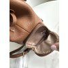 dámský batoh Michael Kors Jet set item medium hnědý monogram chain backpack brown