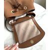 dámský batoh Michael Kors Jet set item medium hnědý monogram chain backpack brown