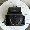 dámský batoh Michael Kors Jet set item medium chain backpack černý