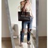 Dámská kabelka Mirella medium ew tote hnědá monogram