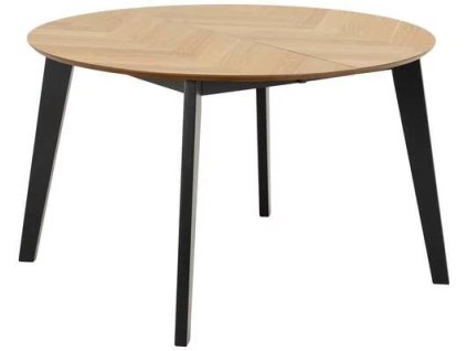 Hnědý rozkládací jídelní stůl Kavala 120/198 x 75