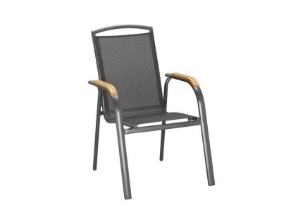 Antracitová zahradní židle Karin