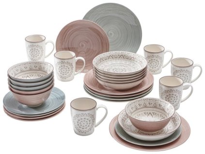 Barevná kombinovaná souprava 30 dílná porcelán Orleans