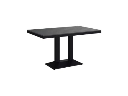 Tmavě šedý zahradní stůl Avon 130 x 80