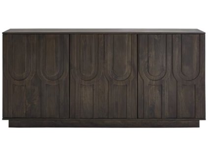Masivní tmavě hnědá komoda Roberta