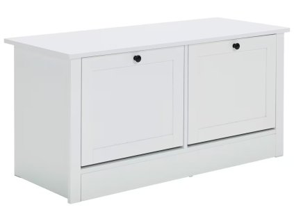 Bílý rustikální botník Bean