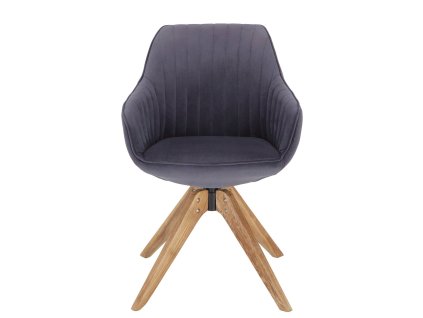 Šedomodré otočné křesílko Reno