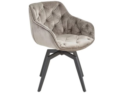 Šedé otočné křesílko Arachne