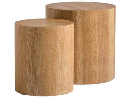 Set hnědých odkládacích stolků Erich