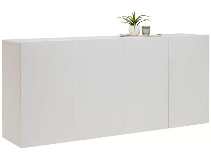 Bílá nástěnná komoda Bernadette