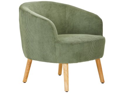 Tmavě zelené manšestrové křesílko Morrow