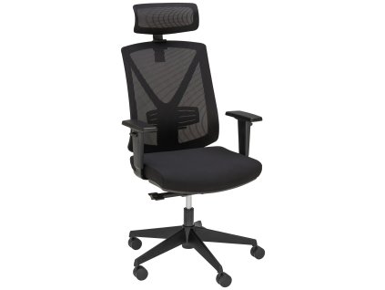 Černé polohovatelné kancelářské křeslo Stephen