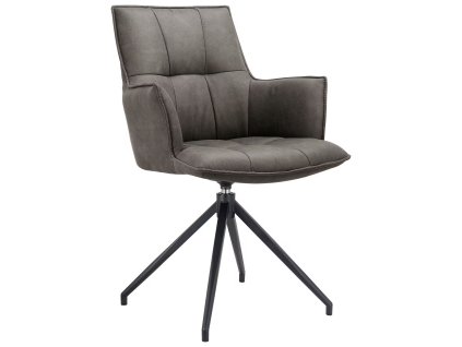 Antracitové otočné křesílko Gaura II