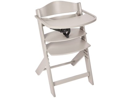 Světle šedá dětská židle Lucas