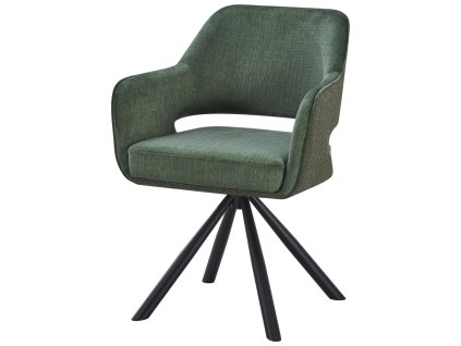 Zelené otočné křesílko Kane